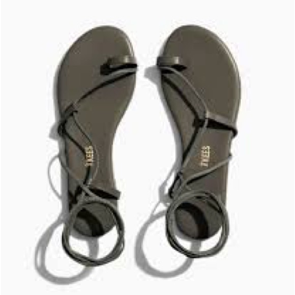 Tkees Jo Olive Women's Wrap Sandals - Picture 1 of 3